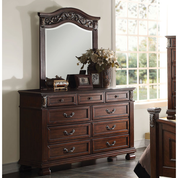 Astoria Grand Hillview 9 Drawer 61'' W Dresser with Mirror Wayfair